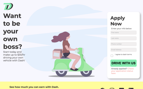 landing page